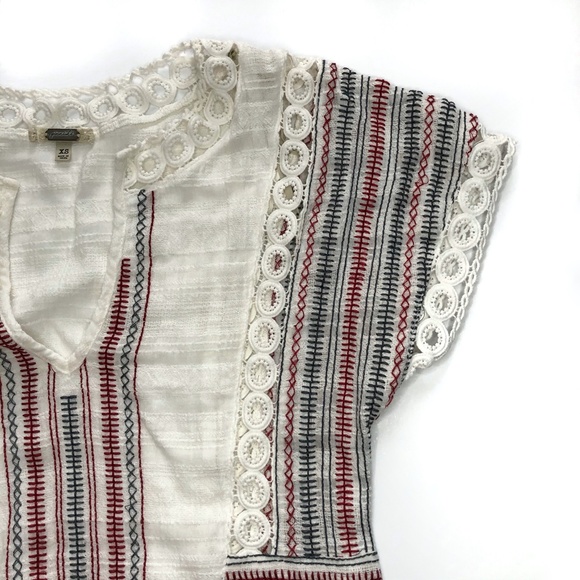 Buckle Gimmicks Embroidered Boho Top Size XS - Picture 3 of 10